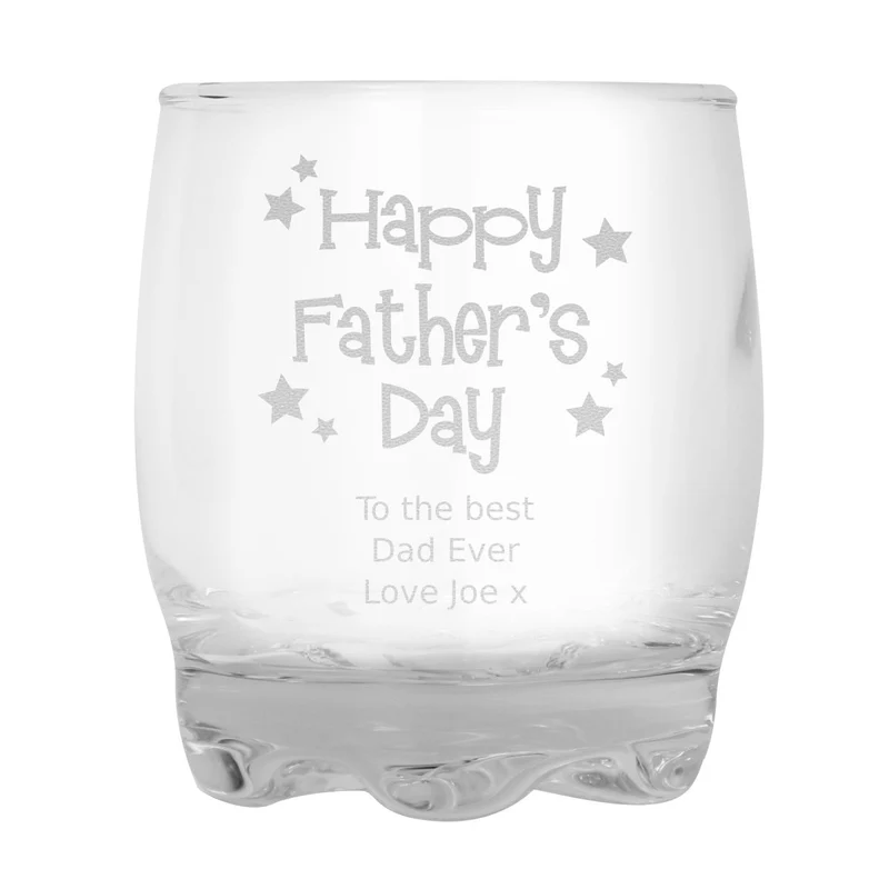 Personalised Happy Father's Day Stars Tumbler