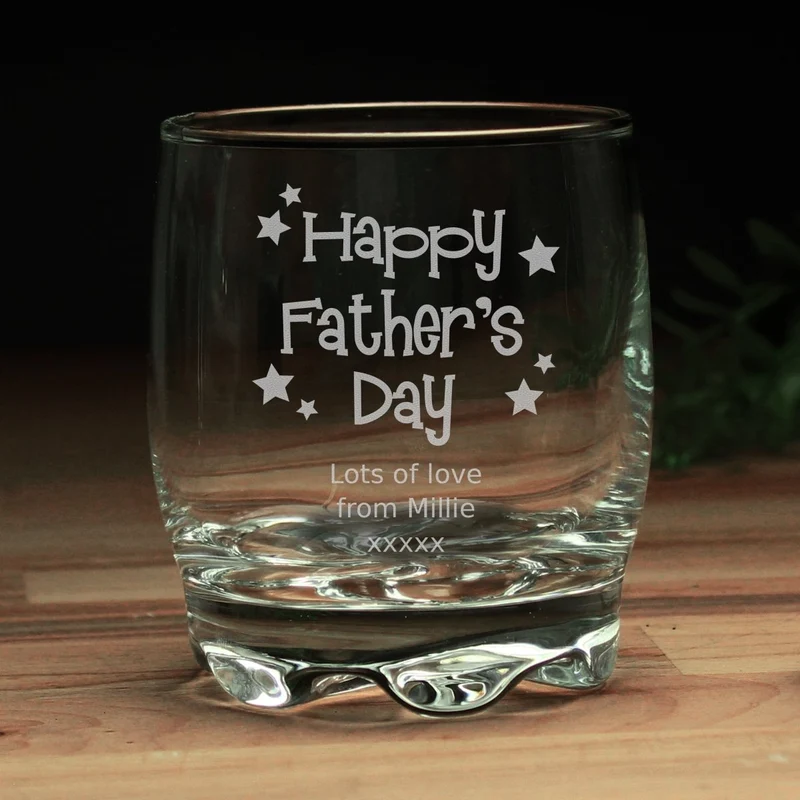 Personalised Happy Father's Day Stars Tumbler
