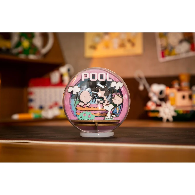 Die Peanuts Puremind Modellbausatz Wooden Theater Globe Cool Pool