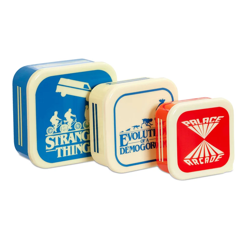 Stranger Things - Silhouettes Retro Lunchbox 3er Set