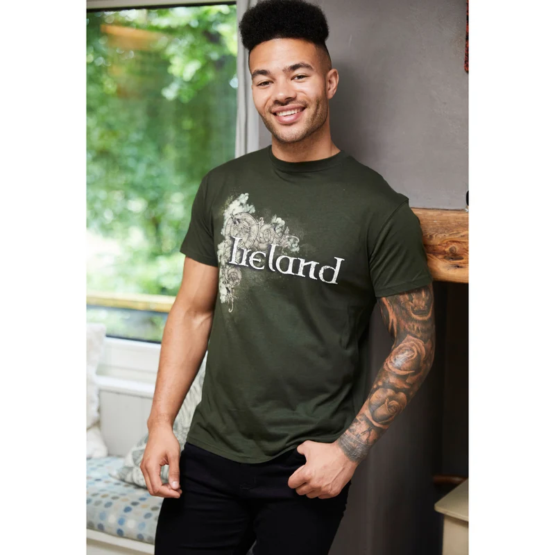 Mens Ireland Celtic Design T-Shirt