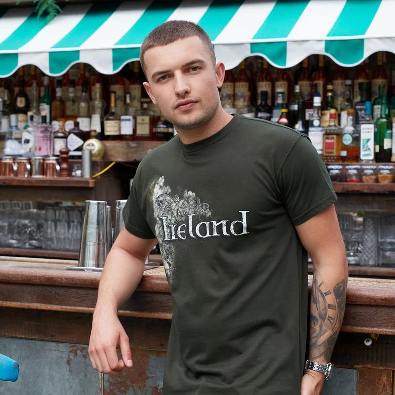 Mens Ireland Celtic Design T-Shirt