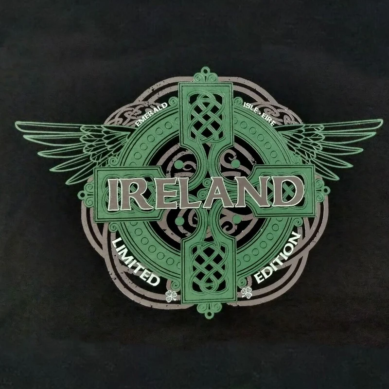 Ireland Celtic Cross Wings T-Shirt