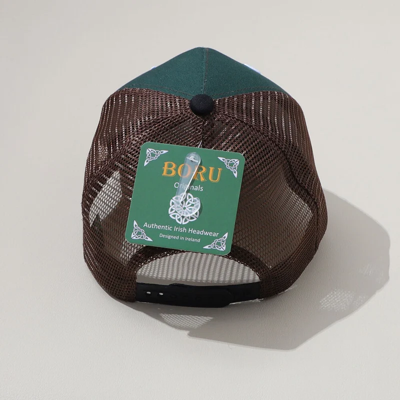 Baseball Trucker Cap Green & Brown
