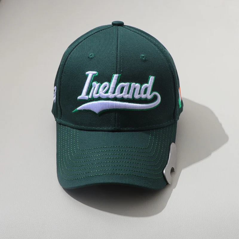 Baseball Cap With Bottle Opener Green