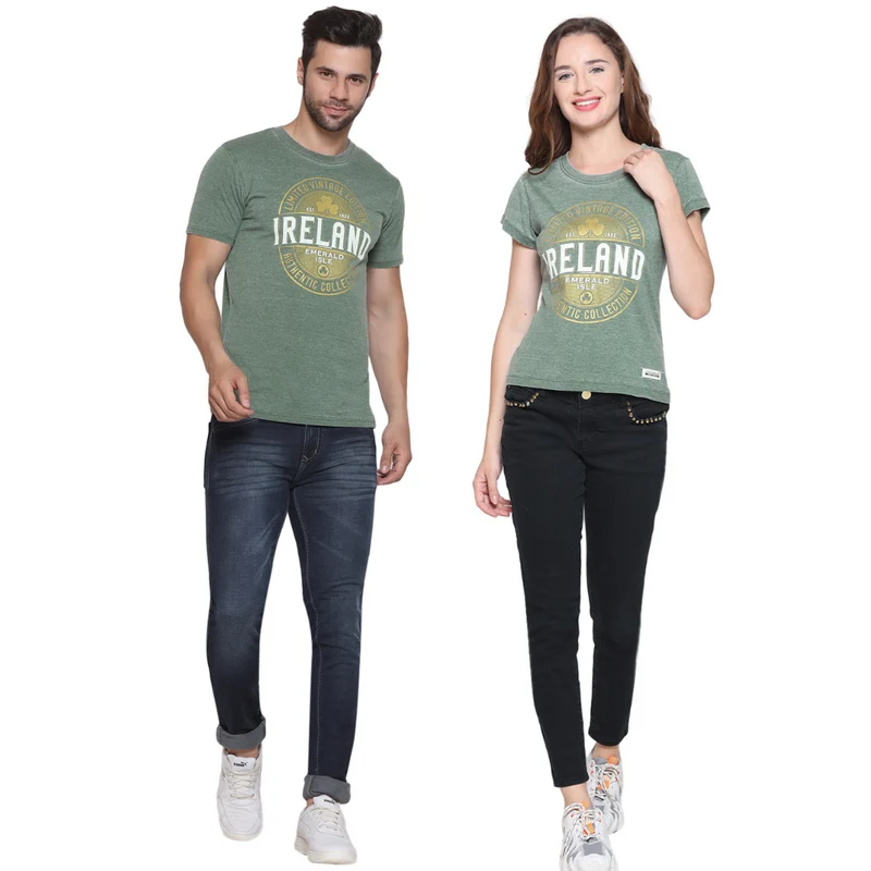 Limited Vintage Edition Ireland Unisex T-shirt Burnout Green