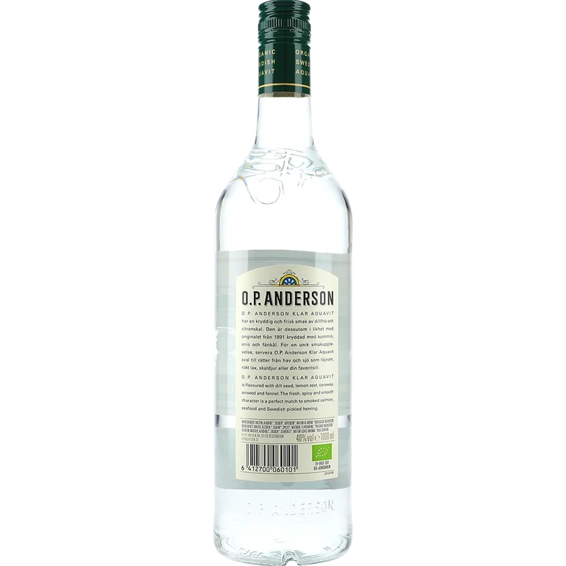 O.P. Anderson Ekologisk Aquavit 40 % 1L FL