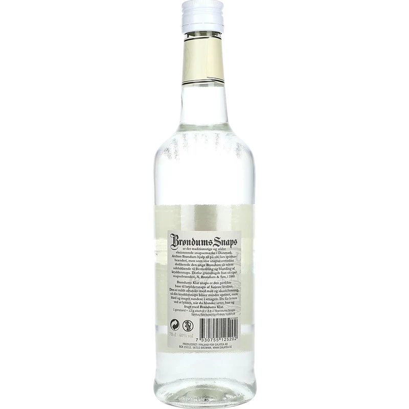 Brøndums Snaps Klar 40 % 0,7L FL