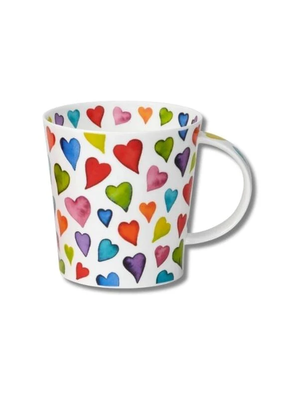 Dunoon Benmore Warm Hearts Shape Mug