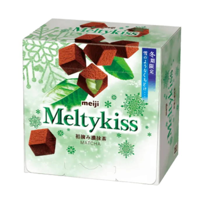 MEIJI Melty Kiss Matcha Schokolade 53G Japanische Matcha Pralinen