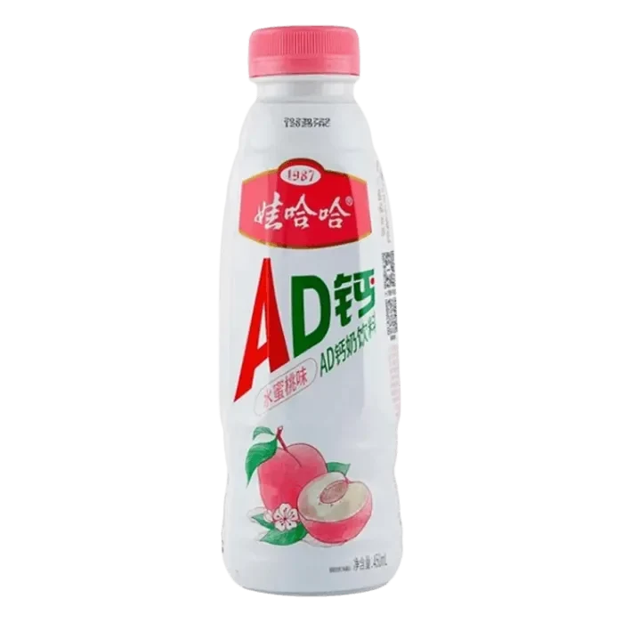 WAHAHA AD Milchgetränk mit Vitaminen Pfirsich 450ML Pfirsich Milk Drink