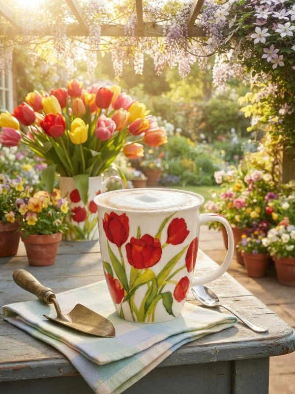 Dunoon Nevis Flora Tulip Mug