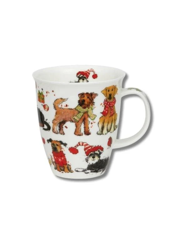 Dunoon Nevis Festive Dogs Mug