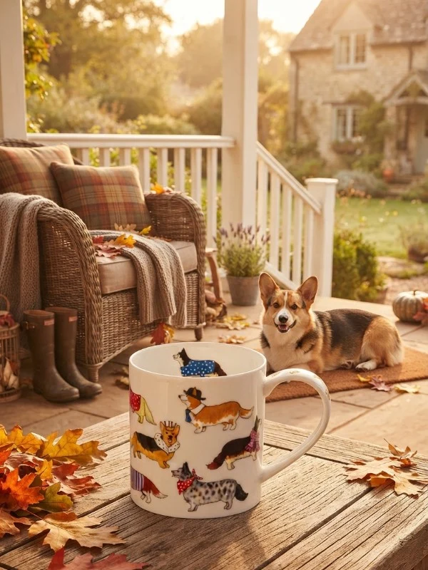 Dunoon Orkney Dashing Dogs Corgi Mug