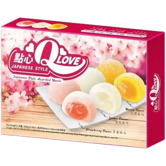 QLOVE Fruity Mix 180G Fruchtige Mochi Reiskuchen Mischung