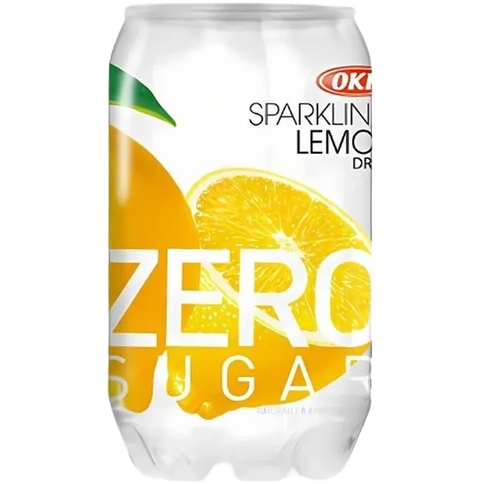 OKF Sparkling Lemon Zero 350ML Zuckerfreies Zitronen Erfrischungsgetränk
