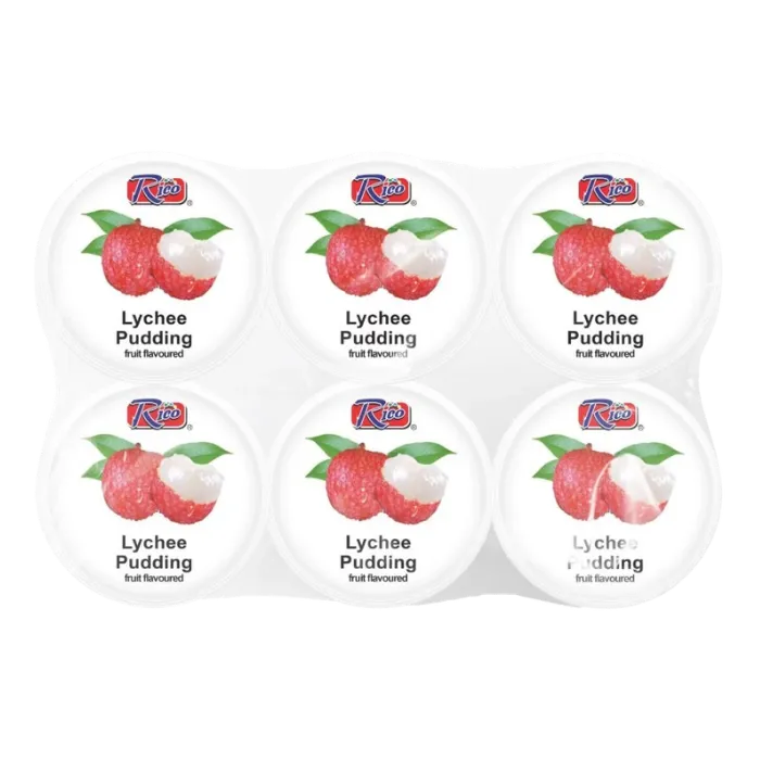 RICO Nata de Coco Lychee 390G Lychee Pudding mit Kokosgelee