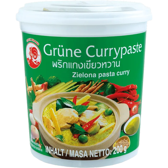 COCK BRAND Grüne Curry Paste 200G Scharfe Thai Currypaste