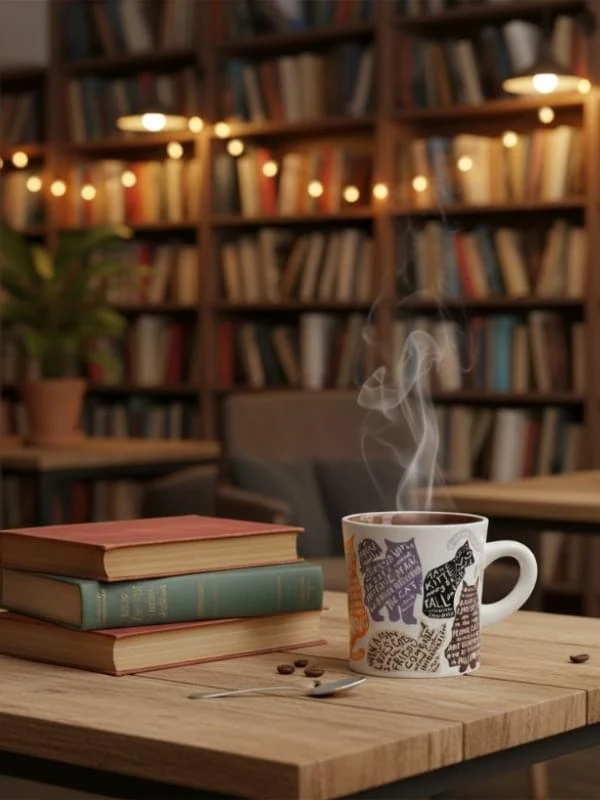 The Unemployed Philosophers Guild Literary Cat Mug