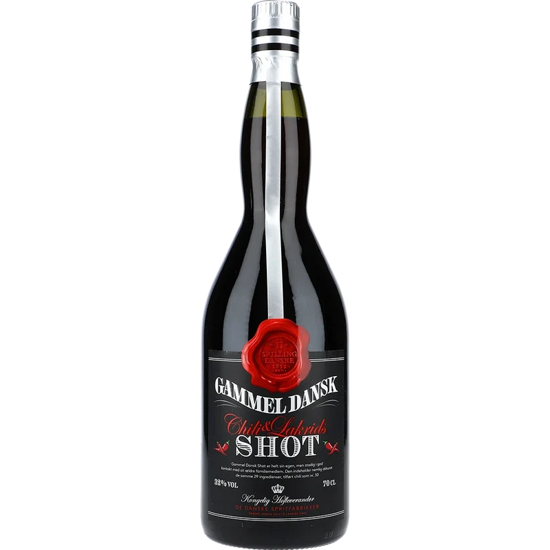 Gammel Dansk Shot Chili & Lakrids Shot 32 % 0,7L FL