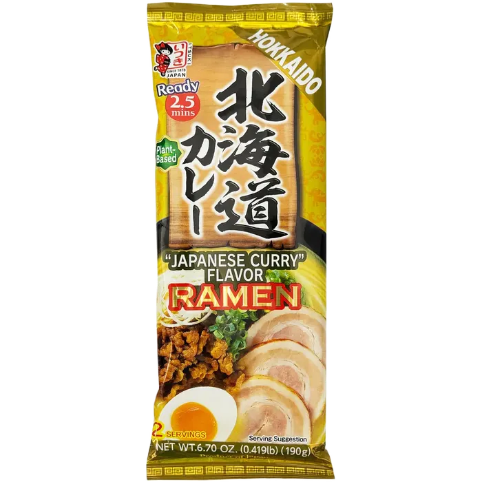 ITSUKI Ramen Hokkaido Curry 190G Japanische Instant Ramen Nudelsuppe
