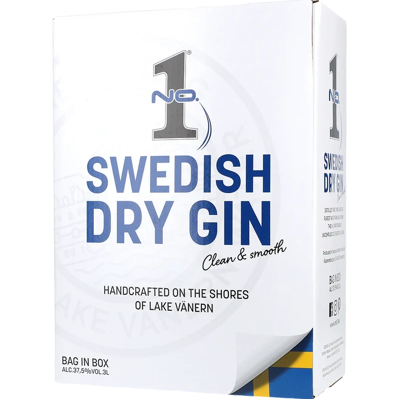 No. 1 Premium Dry Gin 37.5 % 3L BIB