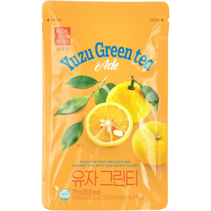 NOKCHAWON Ice Tea Yuzu Green Tea 170ML Koreanischer Yuzu Grüntee