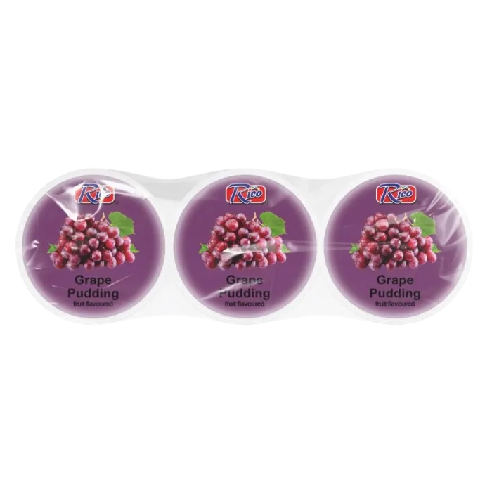 RICO Nata de Coco Grape 195G Traubenpudding mit Kokosgel