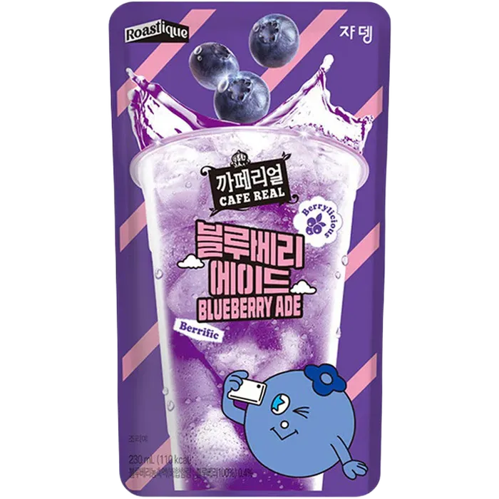 JARDIN CAFEREAL Blueberry Ade 230ML Koreanisches Blaubeer Erfrischungsgetränk