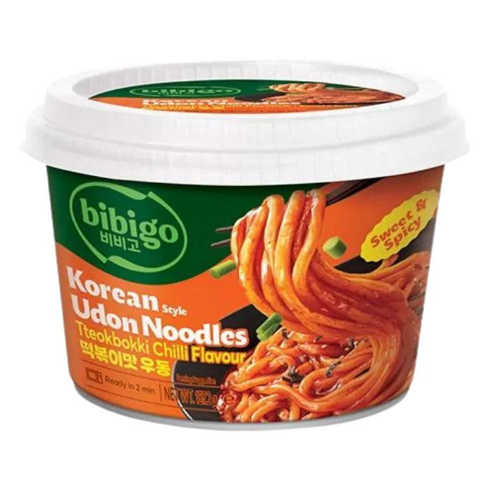 BIBIGO Udon Nudeln Korean Tteobokki Chili Bowl 187g
