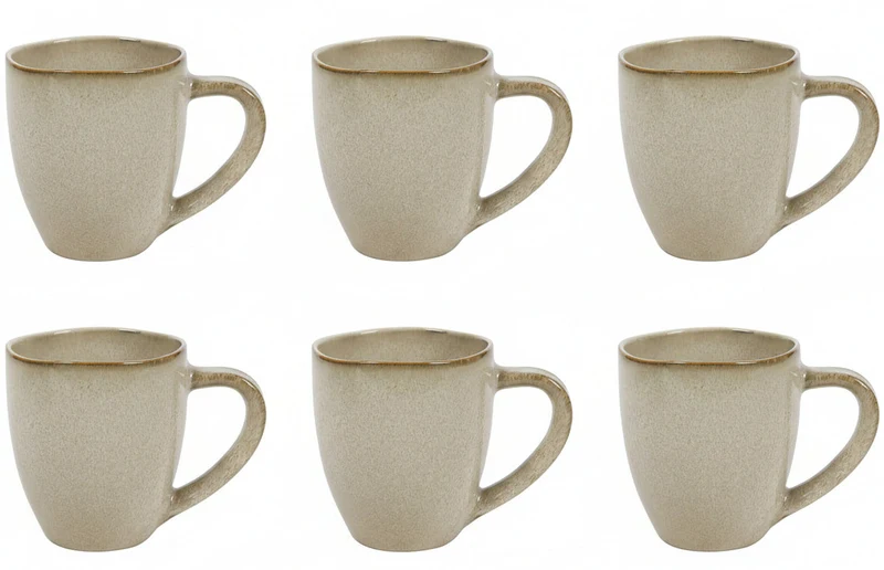 Cookinglife Tassen Sabi Beige 450 ml - 6 Stück