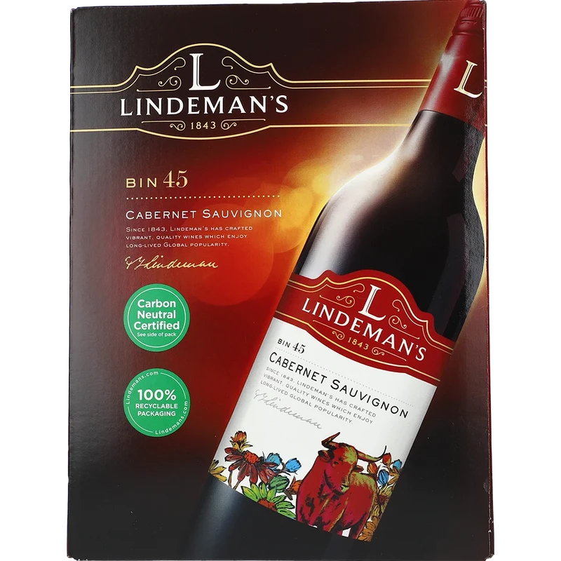 Lindeman's BIN 45 Cabernet Sauvignon 13.5 % 3L BIB
