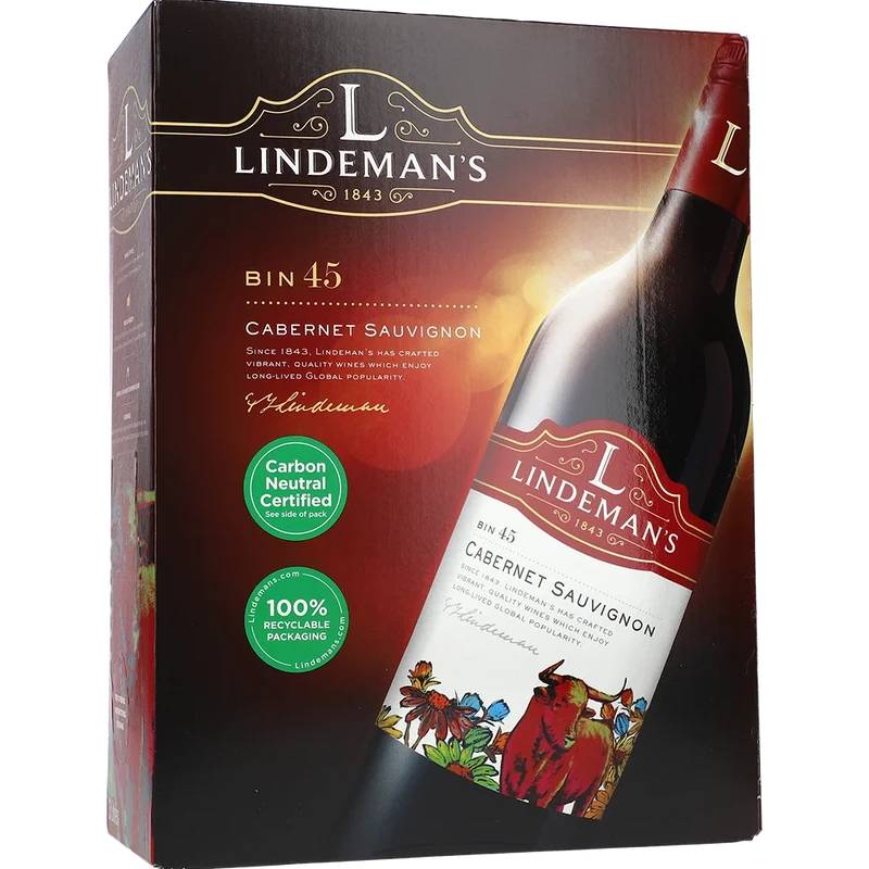 Lindeman's BIN 45 Cabernet Sauvignon 13.5 % 3L BIB