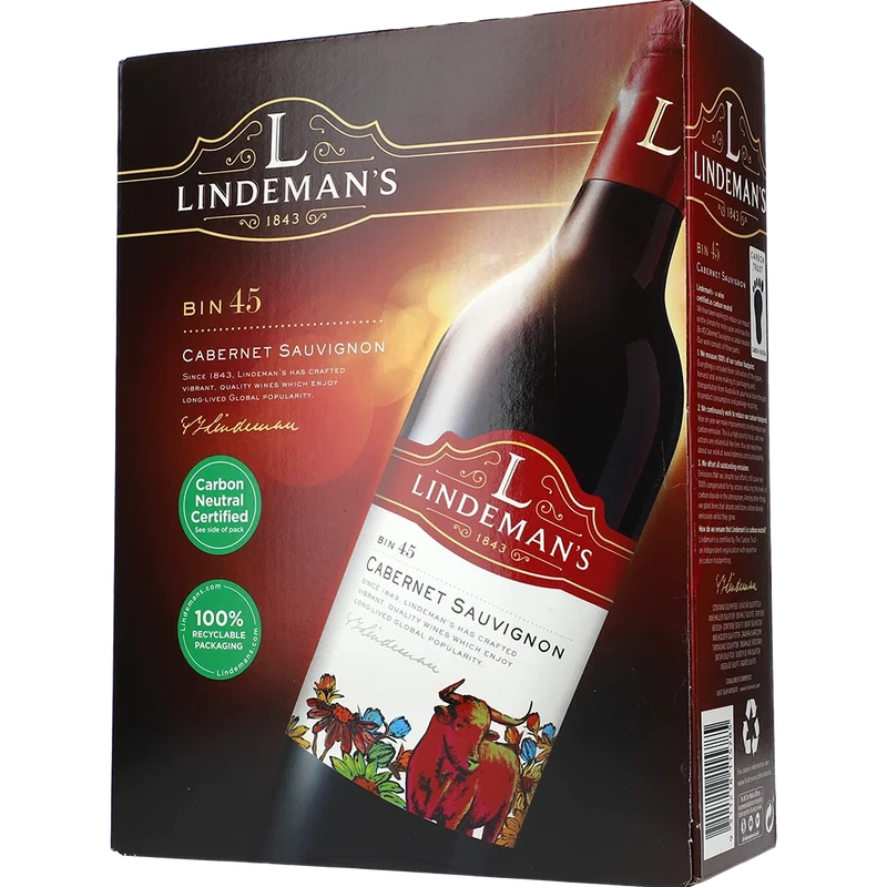 Lindeman's BIN 45 Cabernet Sauvignon 13.5 % 3L BIB