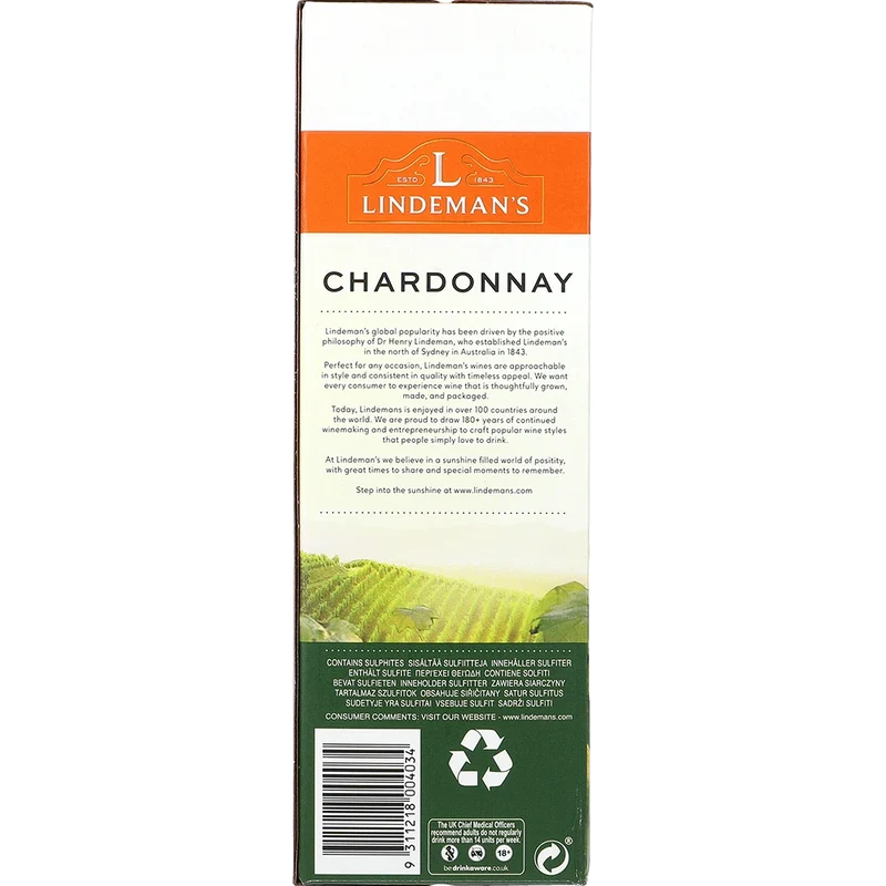 Lindeman's Chardonnay 13 % 3L BIB