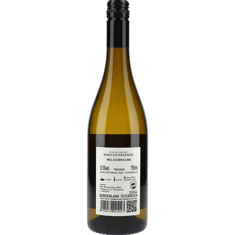 PMC Münzenrieder Welschriesling 12,5 % 0,75L FL