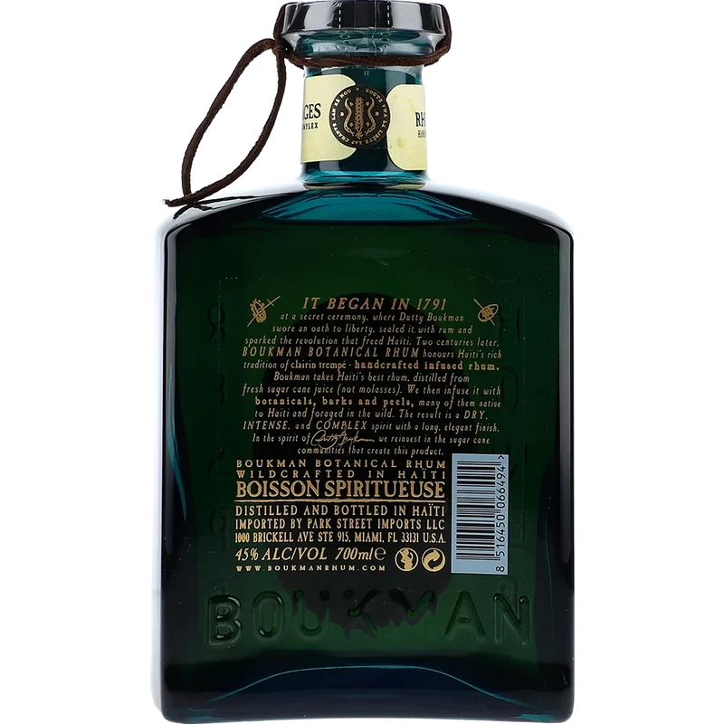 Boukman Haiti Botanical Rhum 45% 0,7L FL