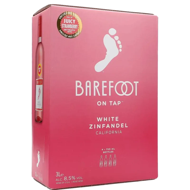 Barefoot White Zinfandel 8 % 3L BIB