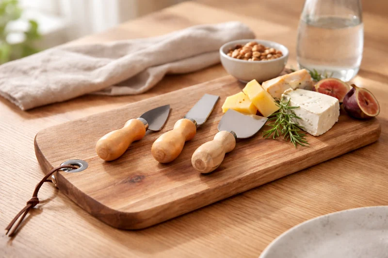 Cookinglife Käsemessenset 4-teilig - RVS - Käsebrett - Schneiden und Servieren von Käse