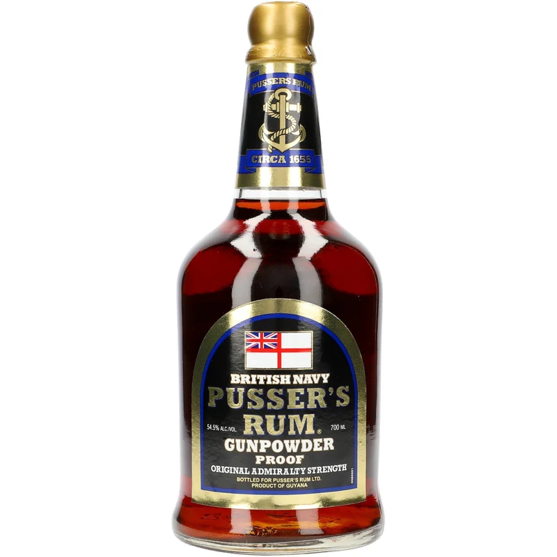 British Navy Pusser´s Rum Gunpowder 54,5% 0,7L FL