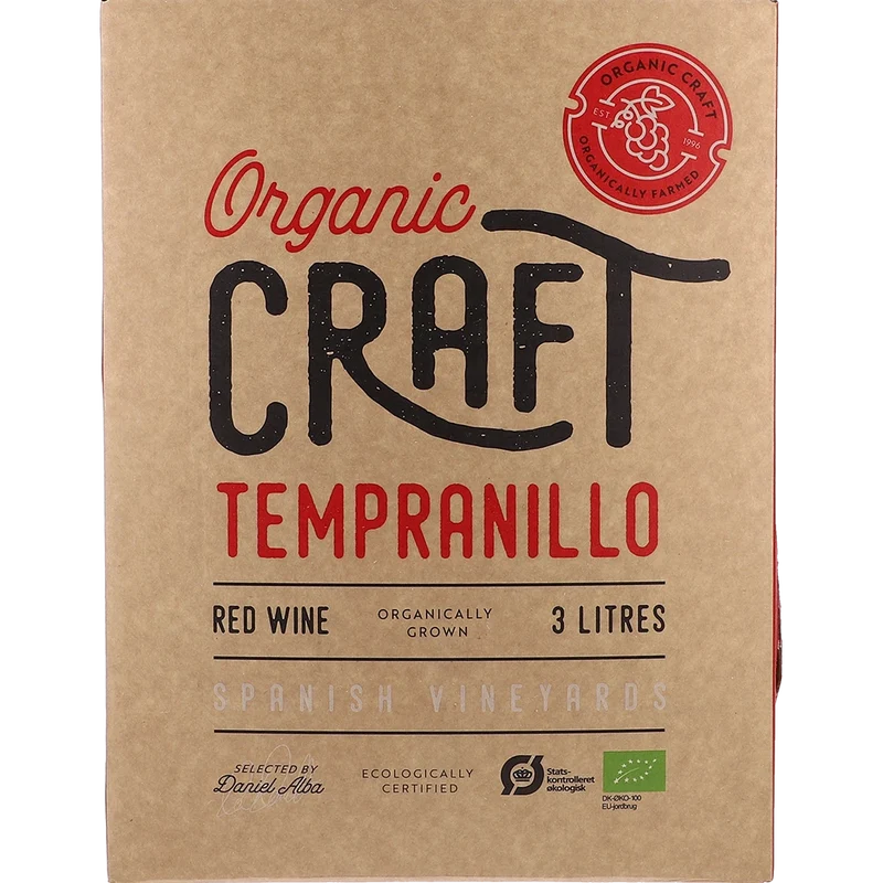 Organic Craft Tempranillo 13.5 % 3L BIB