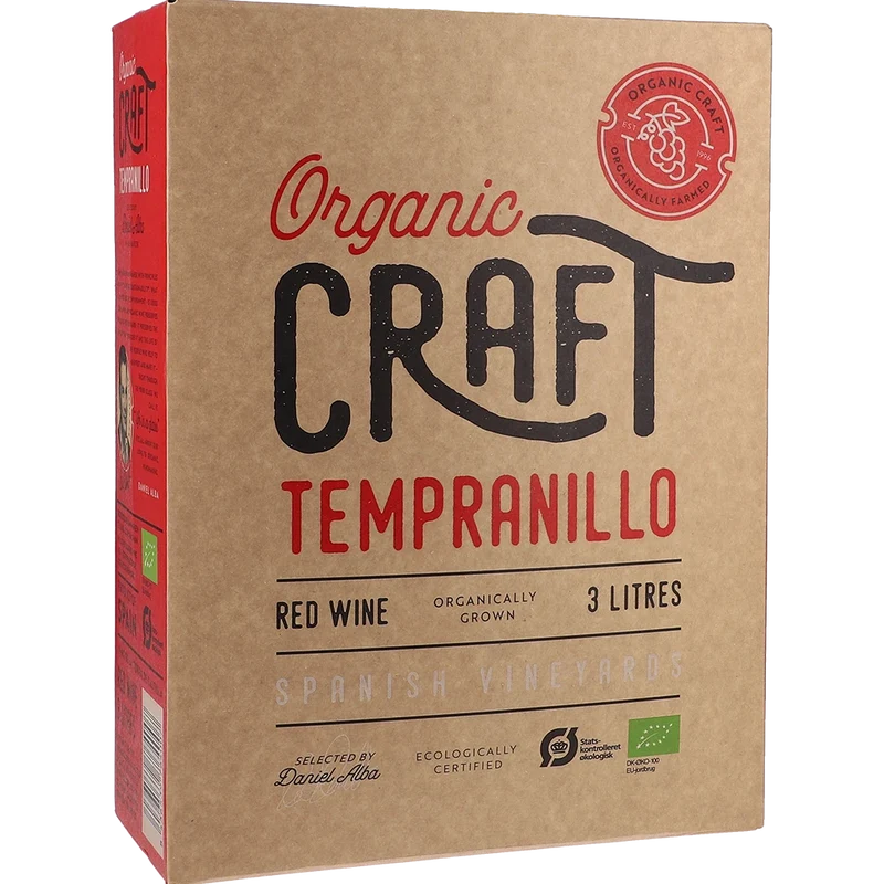 Organic Craft Tempranillo 13.5 % 3L BIB