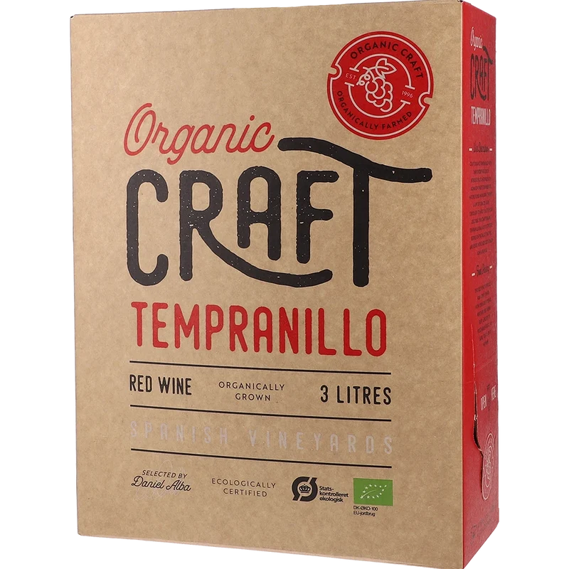 Organic Craft Tempranillo 13.5 % 3L BIB