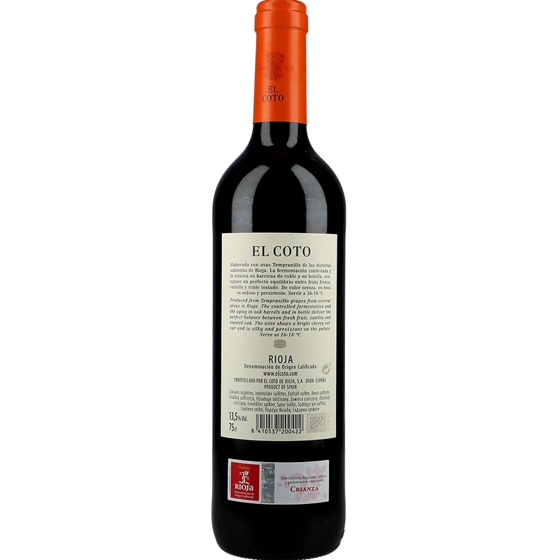El Coto Crianza 13 % 0,75L FL