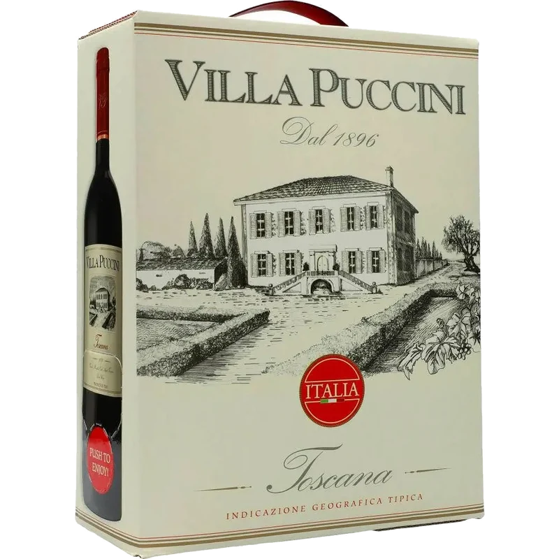 Villa Puccini Oak Aged Red Wine 12.5 % 3L BIB