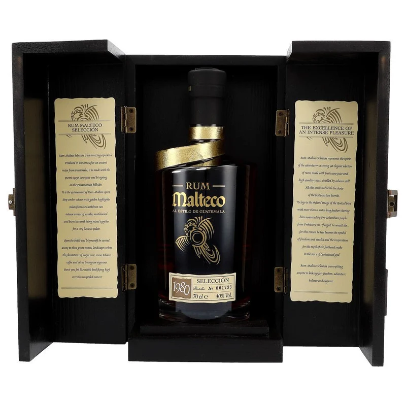 Malteco Seleccion 1980 Wooden Box 40% 0,7L FL