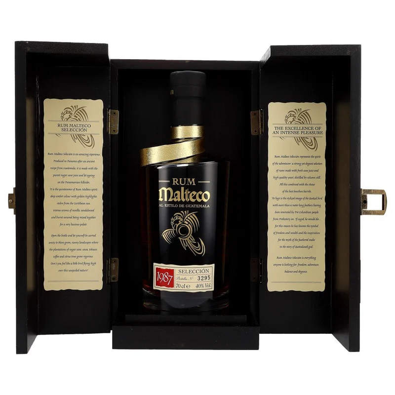 Malteco Seleccion 1987 Wooden Box 40% 0,7L FL