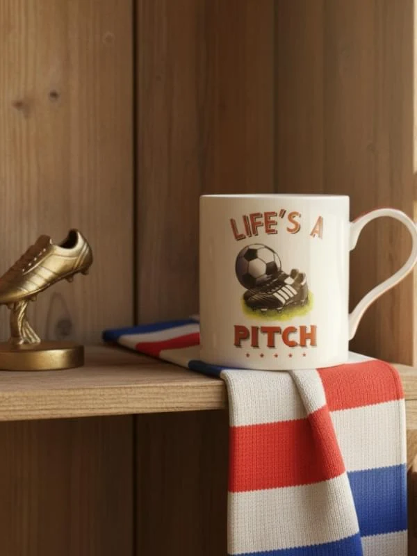 Lesser & Pavey Football Mug - Life's A Pitch