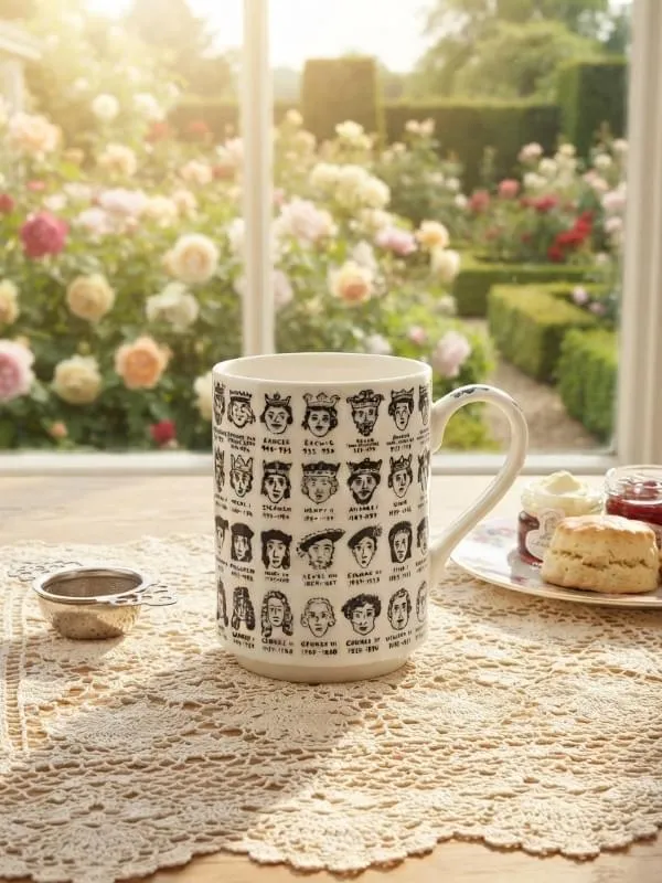 The Unemployed Philosophers Guild English Monarchs Royalty Tea Cup
