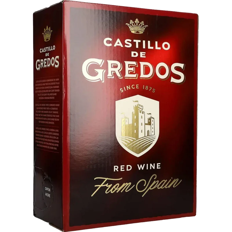Castillo De Gredos Red Wine 13 % 3L BIB